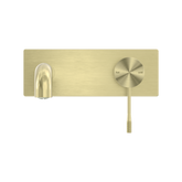 Opal Wall Basin Mixer Brushed Gold